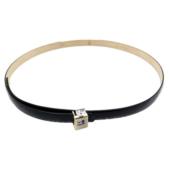 CHANEL - B12 A Slim Black Belt - Perfume No.5 Bottle Buckle - 75 / 30 main image 7